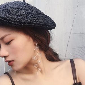 Asymmetric Glass Ball Earring